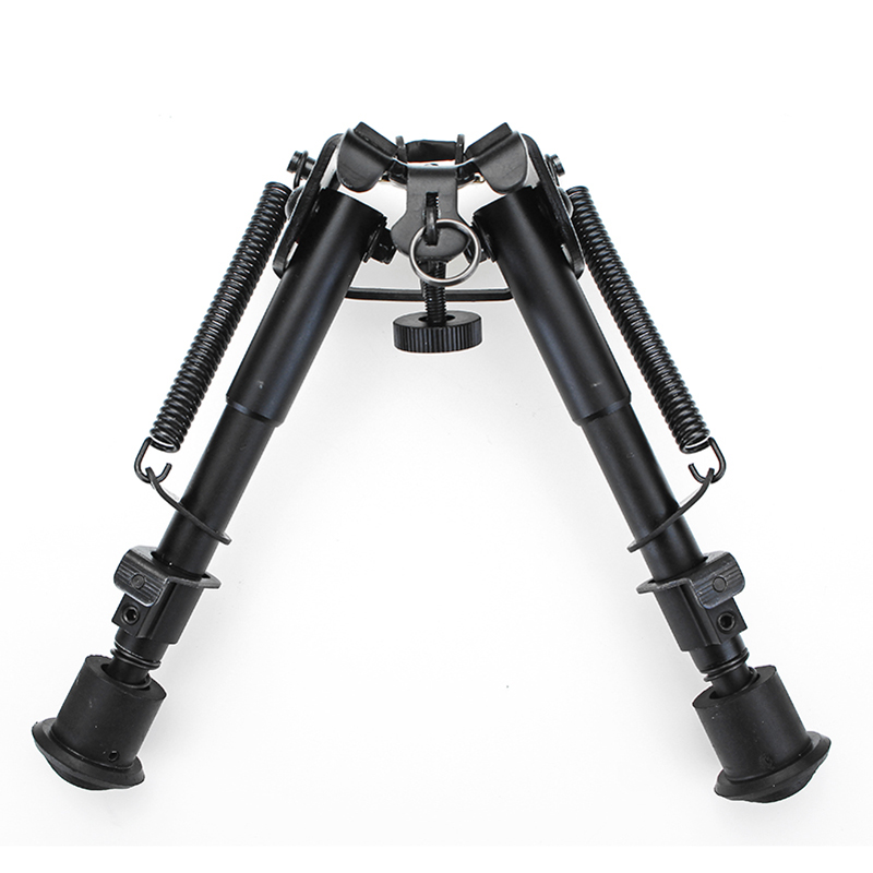 Adjustable Tactical Bipod 6-9 inches Spring Loaded Sling Swivel Notch Leg Stud Mount 14