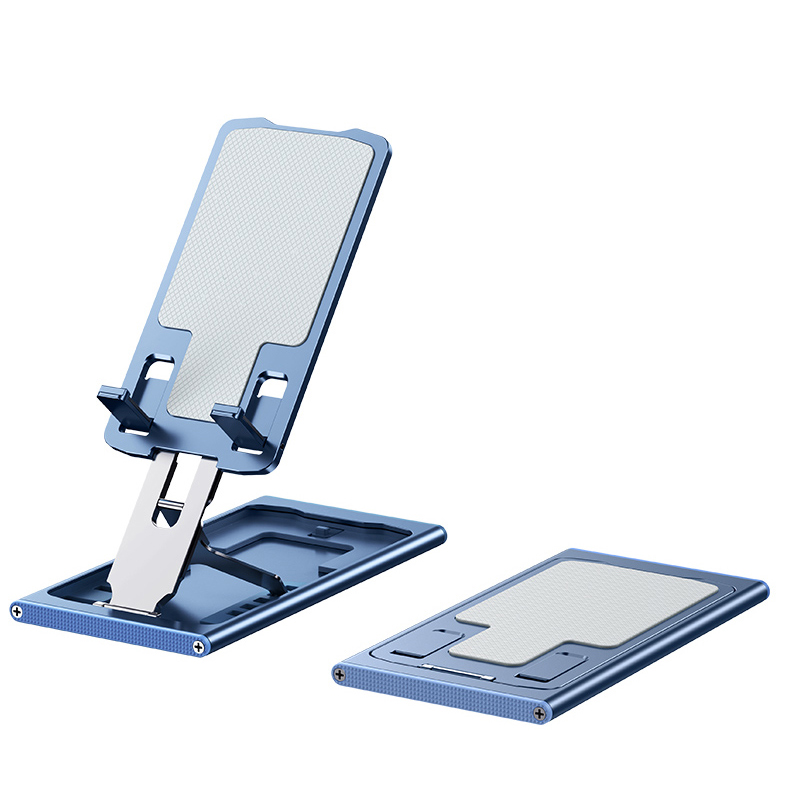 Bakeey Multi-Angle Adjustment Aluminum Alloy Tablet/Phone Holder Portable Folding Online Learning Live Streaming Desktop Stand Holder For iPhone 13 POCO For 4-12 inch Devices
