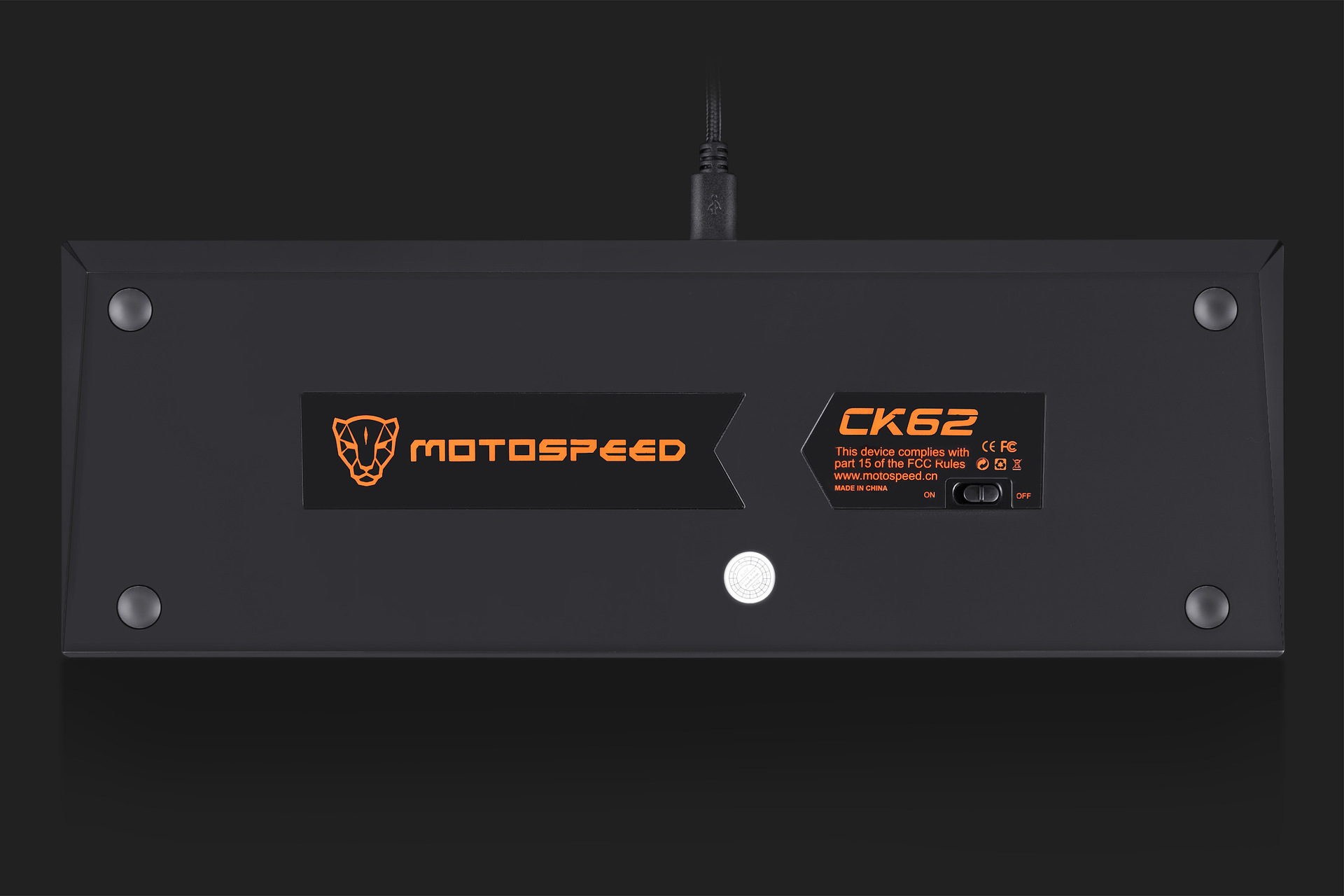 Motospeed CK62 Bluetooth Wireless USB Dual-Mode OUTEMU Mechanical Keyboard 61 Keys RGB LED Backlit 22