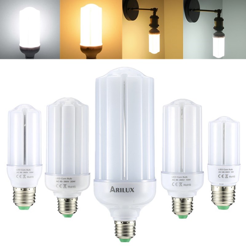 

ARILUX® HL-CB 04 E27 5W 10W 15W 20W 25W SMD2835 Constant Current LED Corn Light Bulb AC85-265V