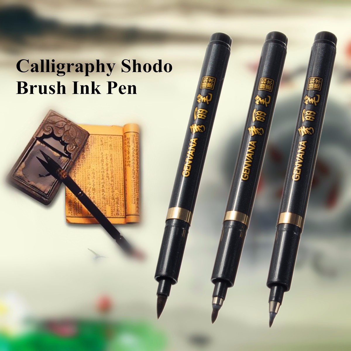  1Pcs Soft Brush Head Chinese Calligraphy Pen Writing Art Script Painting Brush Pen L/M/S Three Size