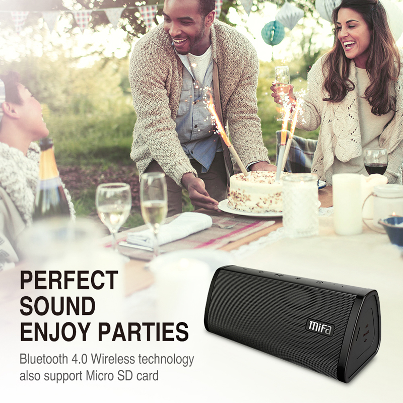 MIFA A10 Bluetooth 4.2 IPX5 Waterproof Bass Speaker Supports TF Card Audio Input 6