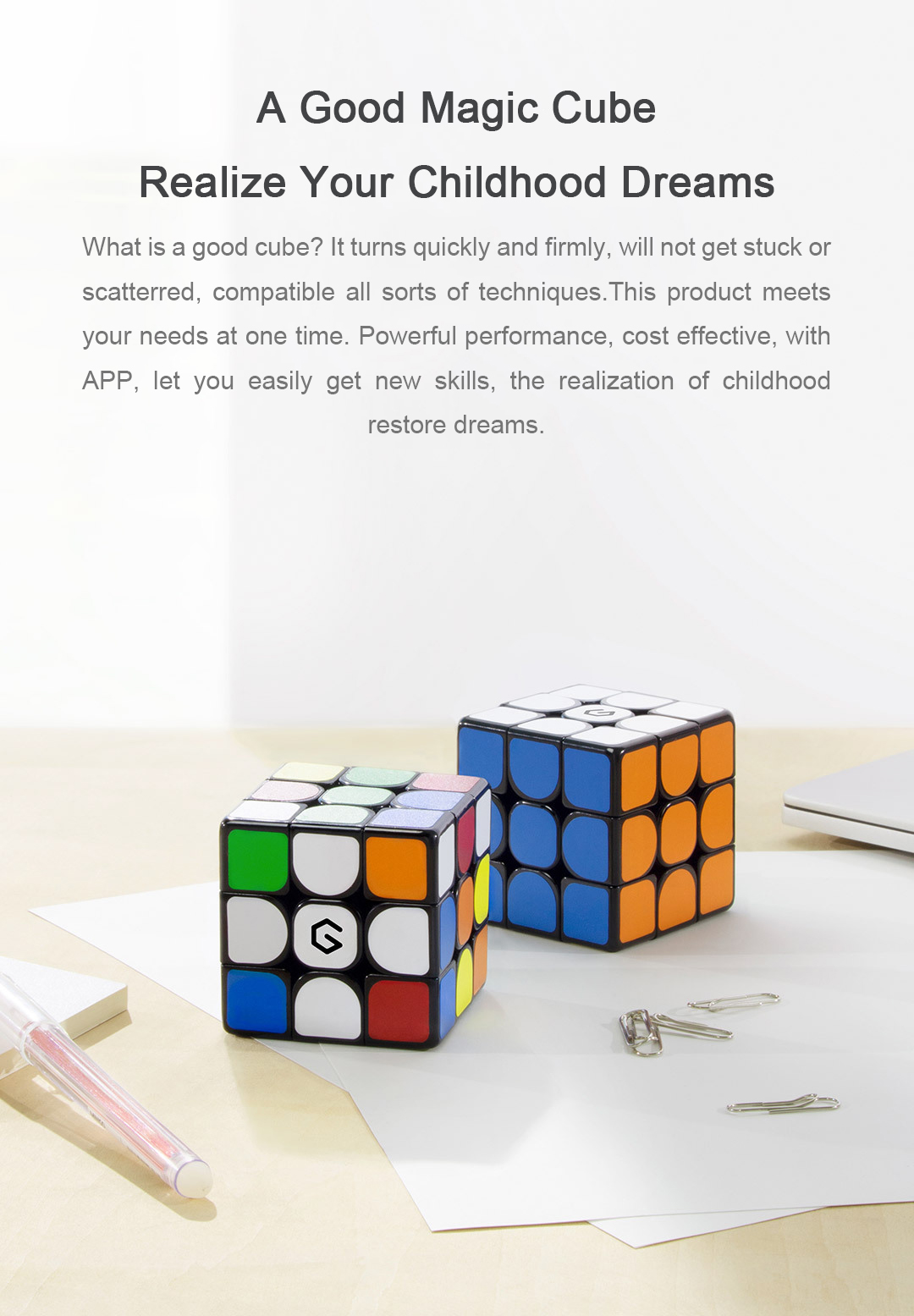 Xiaomi Giiker M3 Magnetic Cube 3x3x3 Vivid Color Square Magic Cube Puzzle Science Education Toy Gift 19