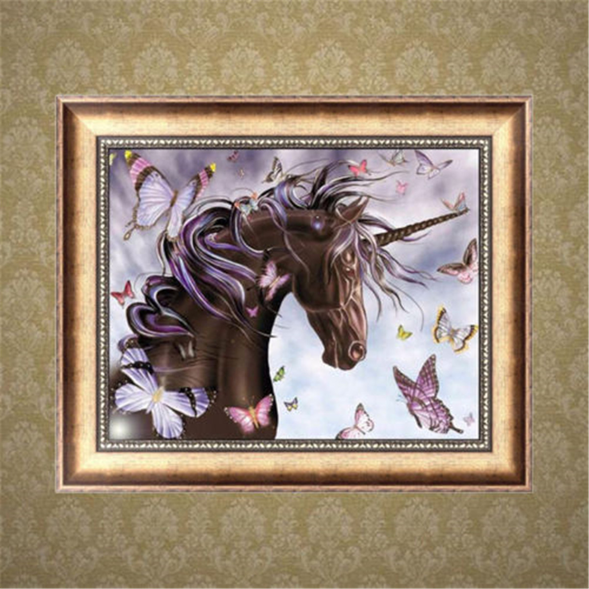 Horse Butterfly 5D Diamond Embroidery Painting Cross Stitch DIY Painting Tools Handmade Wall Decorations Gifts 30*40cm