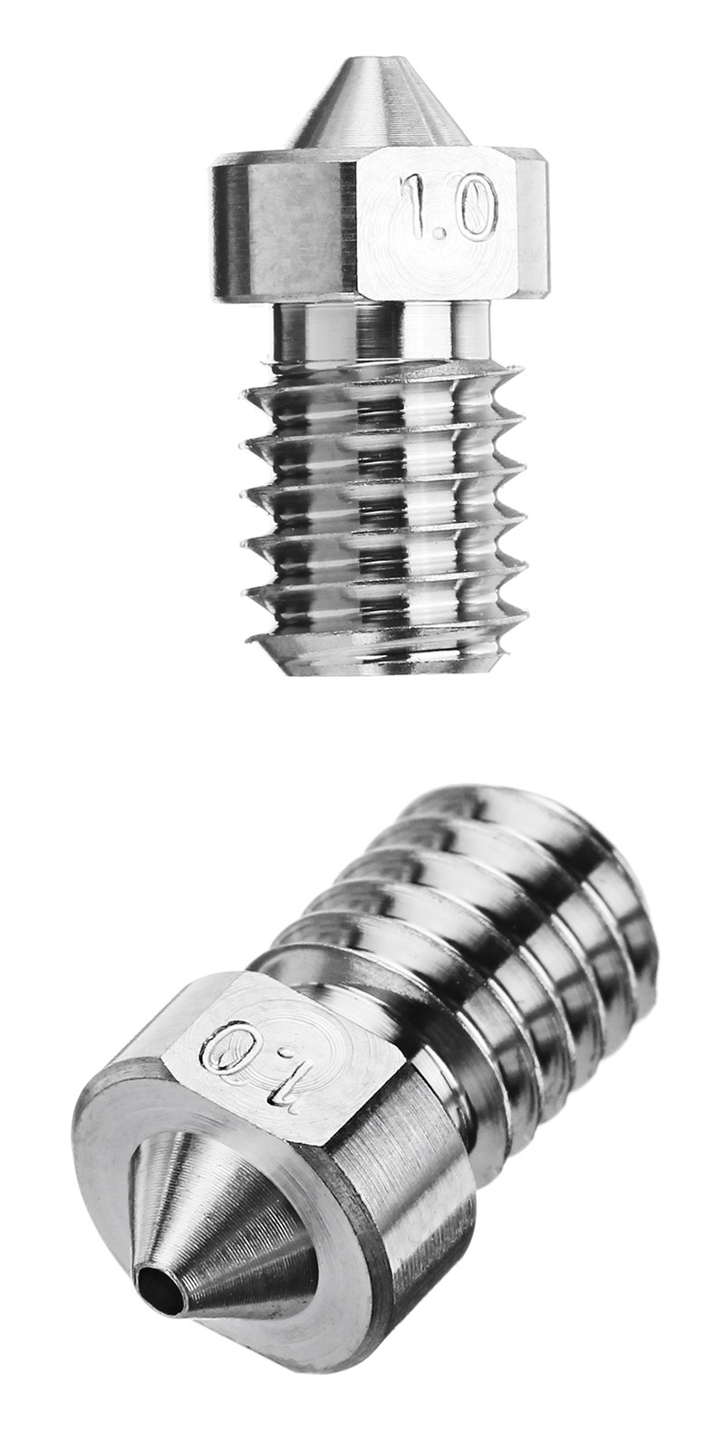 0.3mm/0.4mm/0.6mm/0.8mm/1.0mm Titanium Alloy M6 Thread Nozzle for 3D Printer 18