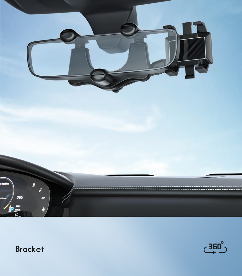 Car Rearview Mirror Mobile Phone Bracket Travel Recorder Dedicated Car Bracket Fixed Clip Navigation Bracket
