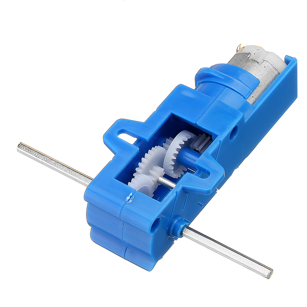 1:28 Transparent/Blue/Orange Hexagonal Axis 130 Motor Gearbox for DIY Chassis Car Model 17