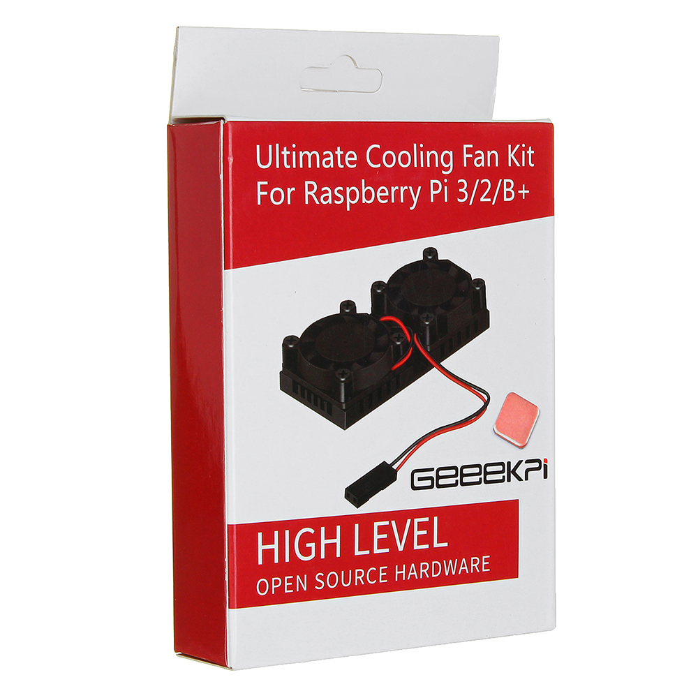 Reroflag Nespi Ultimate Cooling Fan Kit Dual Fans + Heatsinks For Raspberry Pi 3/2/B+ 22