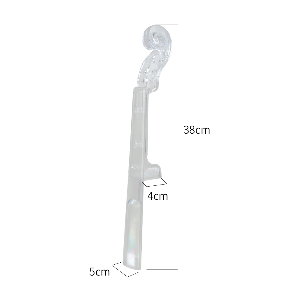 NAOMI Etransparent Plastic Violin Neck for Violin DIY and Repairing