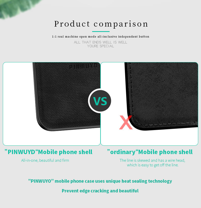 MOFI PINWUYO Shockproof PU Leather Soft TPU Back Cover Protective Case for Xiaomi Redmi Note 7 / Note 7 Pro Non-original