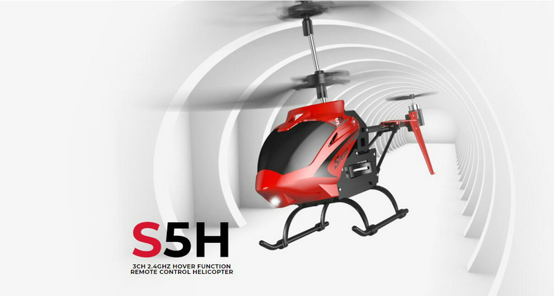 SYMA S5H 2.4Ghz 3CH Hovering One Key Take Off/Landing Alloy RC Helicopter RTF With Gyro