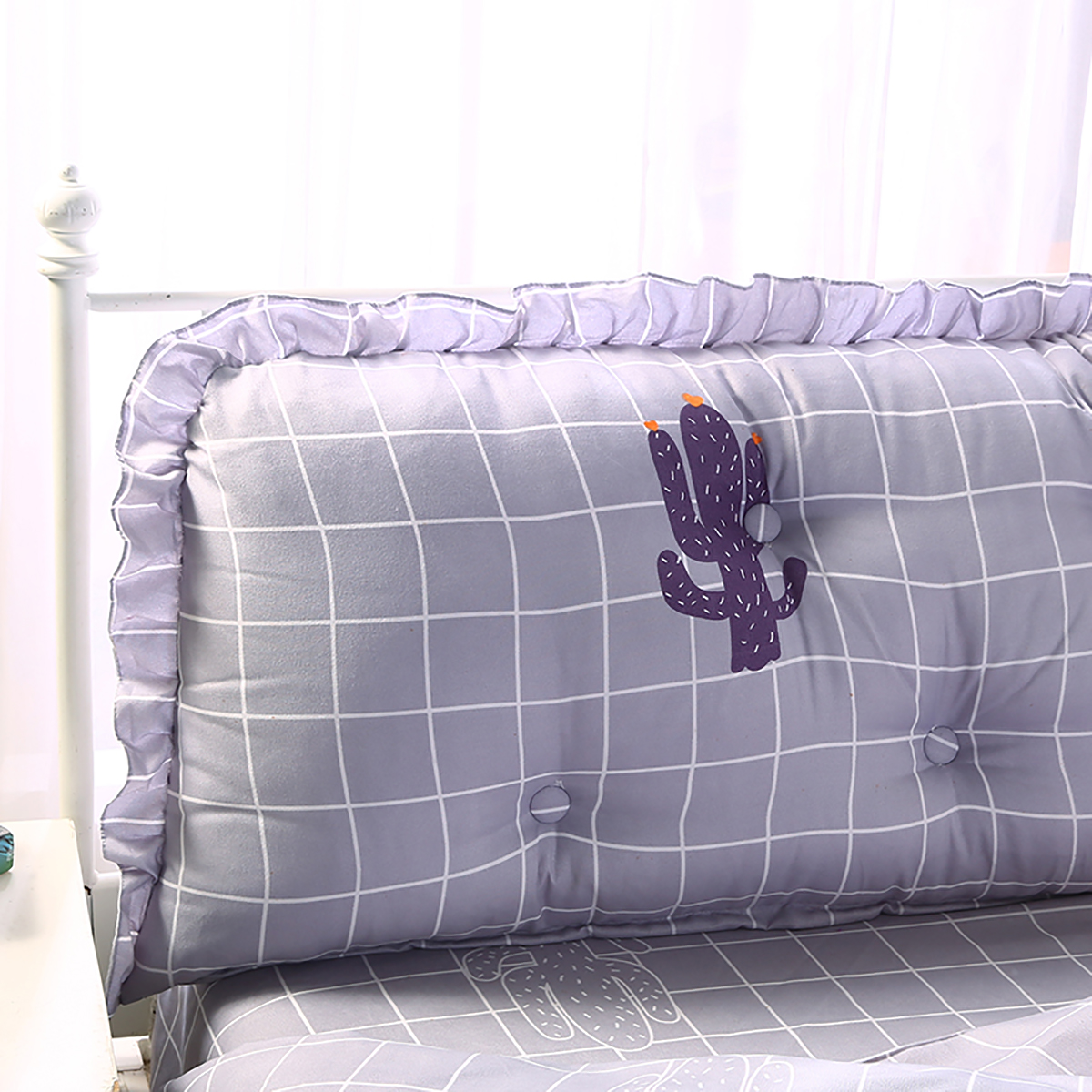 Trianglular Wedge Bed Headrest Cushion Sofa Pillow Waist Cushion for Living Room Bedroom