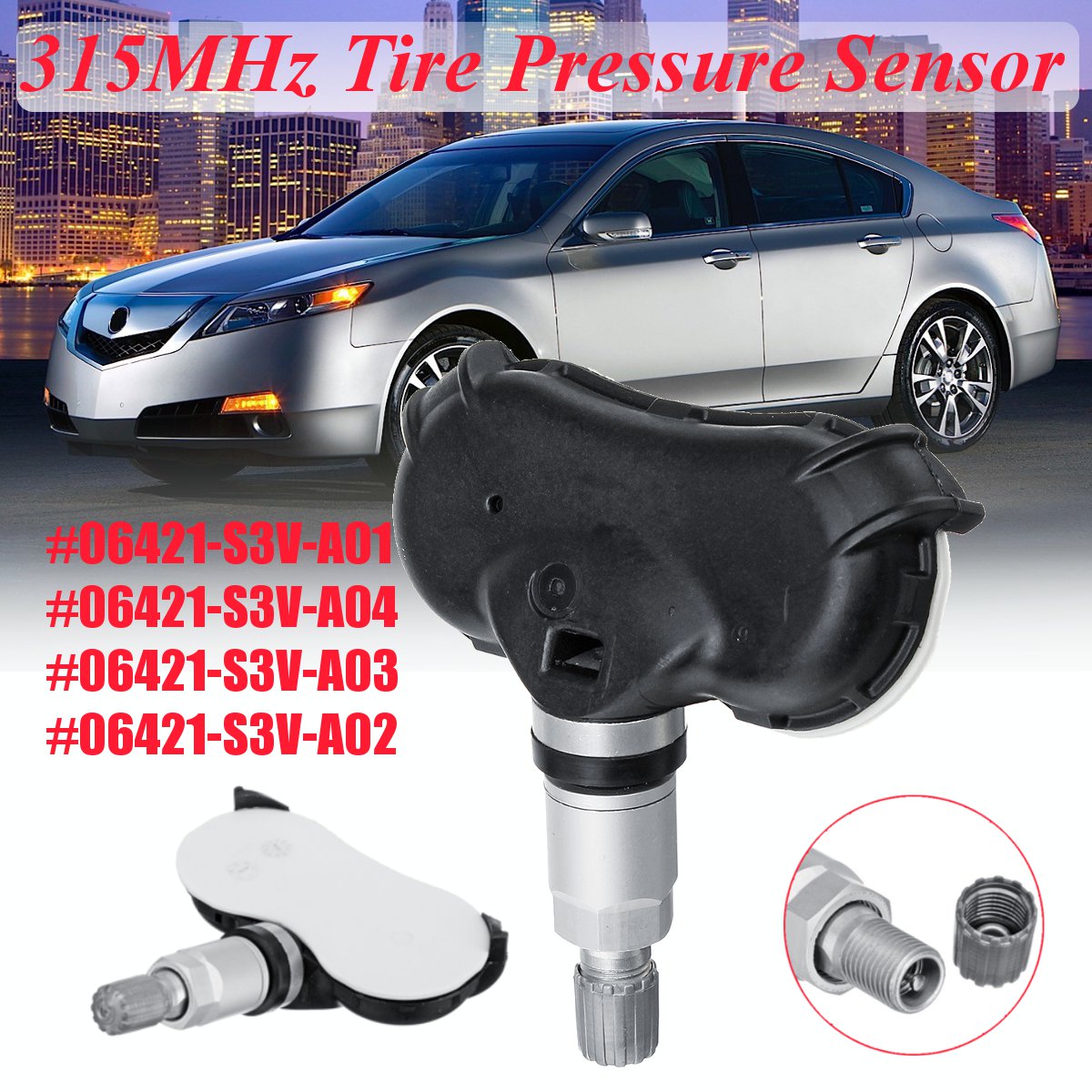 315MHz Tire Pressure Monitor Sensor TPMS for Honda Acura MDX RL TL Odyssey Ridgeline 06421S3VA01