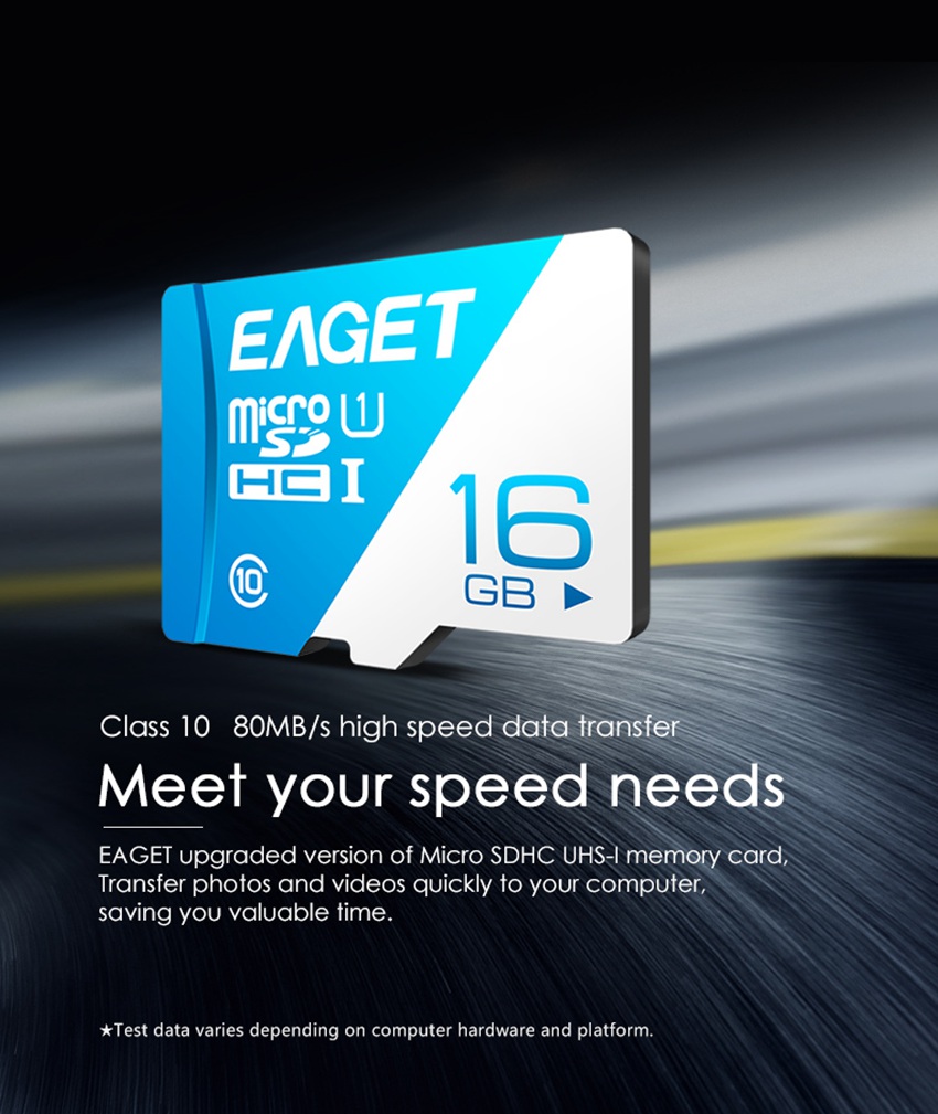 EAGET T1 Micro SD Card Memory Card 16GB/32GB/64GB/128GB Class 10 TF Card 19