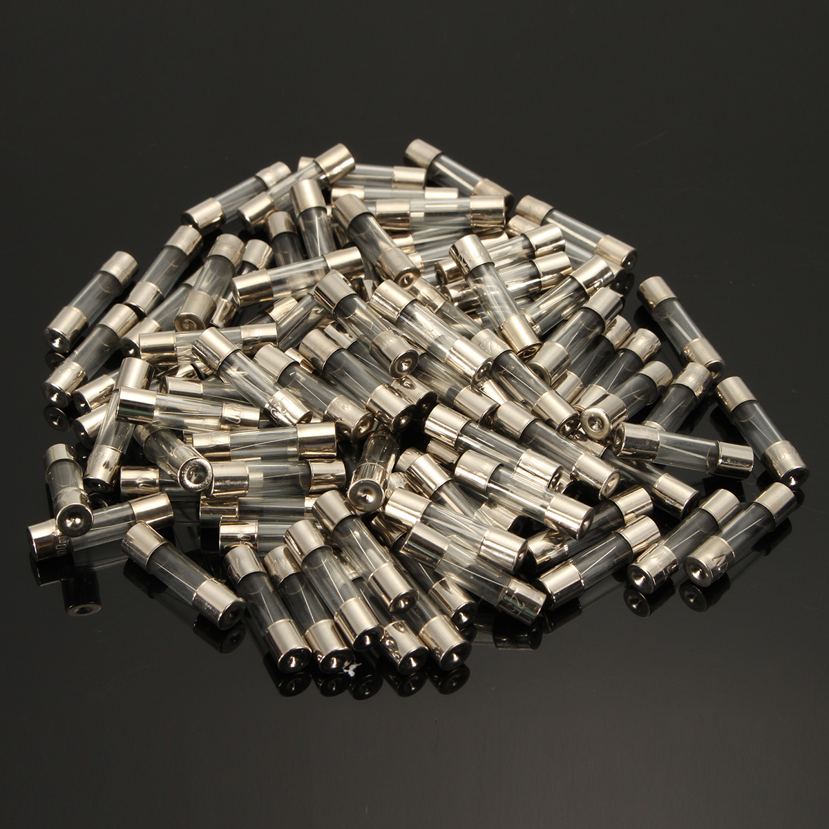 DANIU 100Pcs 5x20mm 0.2A-20A Quick Blow Glass Tube Fuse Assorted Kit Fast-blow Glass Fuses