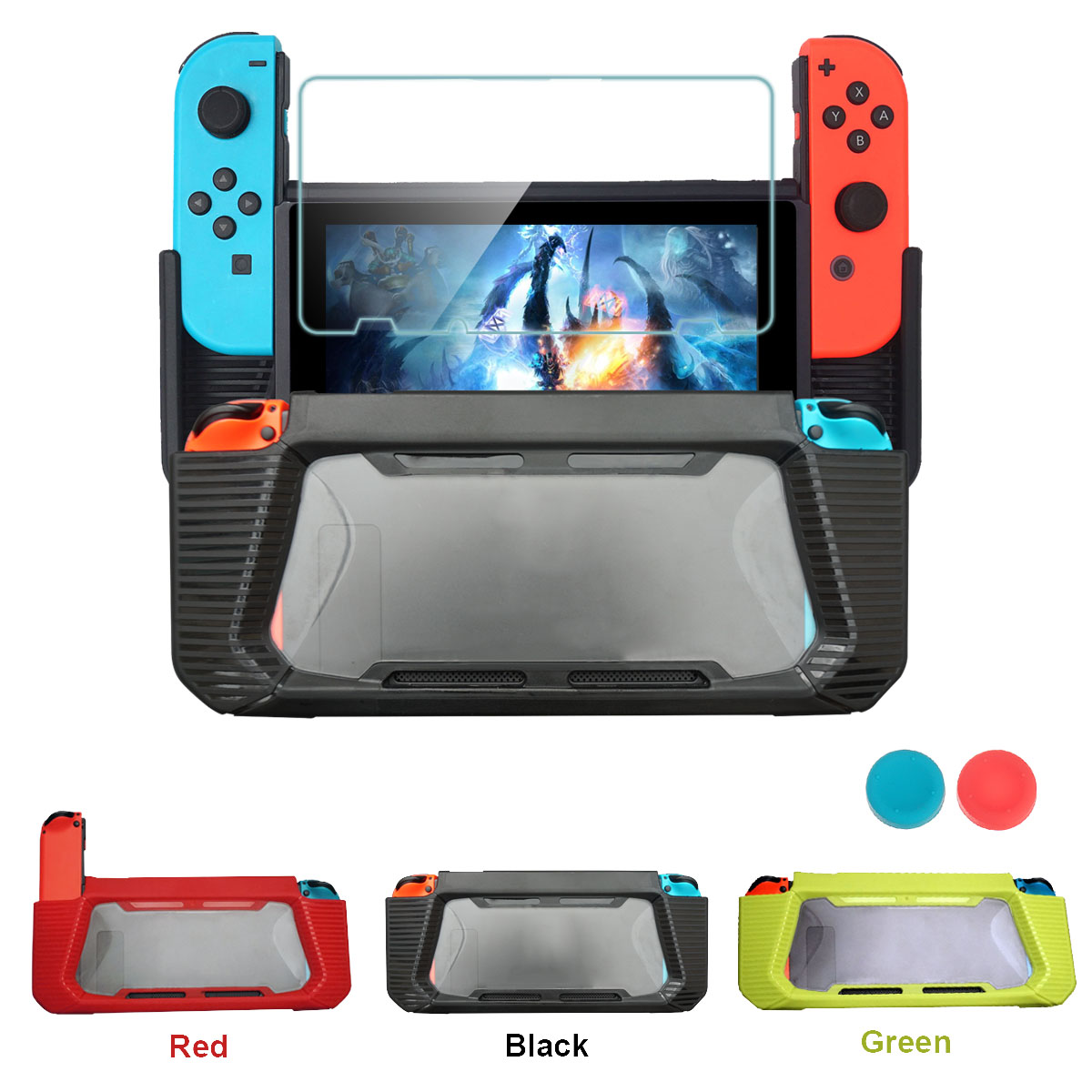 Backboard Radiator Hard Cover Shell Hybrid Protective Case For Nintendo Switch Game Console