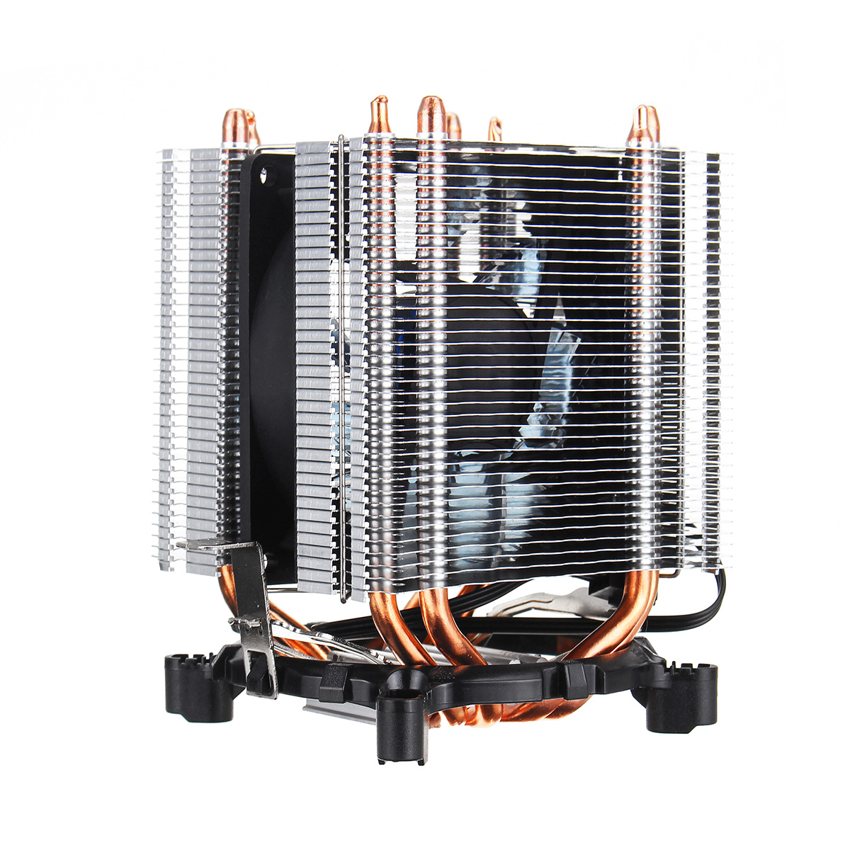 3 Pin Four Copper Pipes Blue Backlit CPU Cooling Fan for AMD for Intel 1155 1156 9