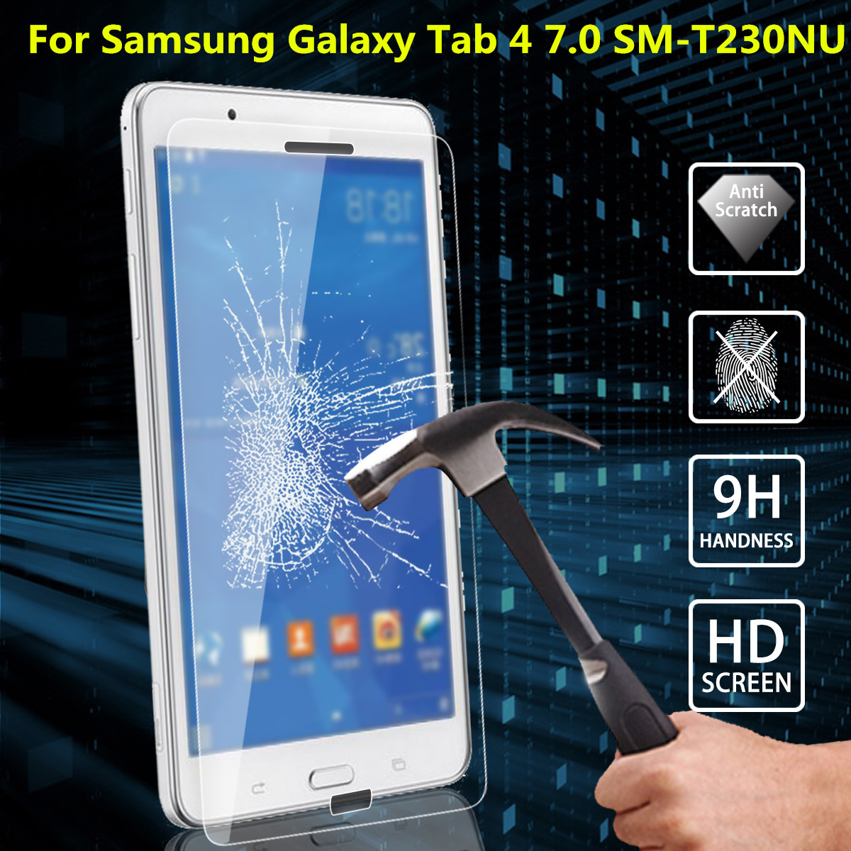 

Explosion Proof Tempered Glass Film Screen Protector For Samsung Galaxy Tab 4 7.0 SM-T230NU
