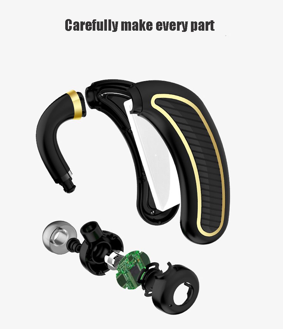 K21 300mAh Sport Uniaural Bluetooth Earphone Headset With Mic Business Sweatproof Waterproof 10