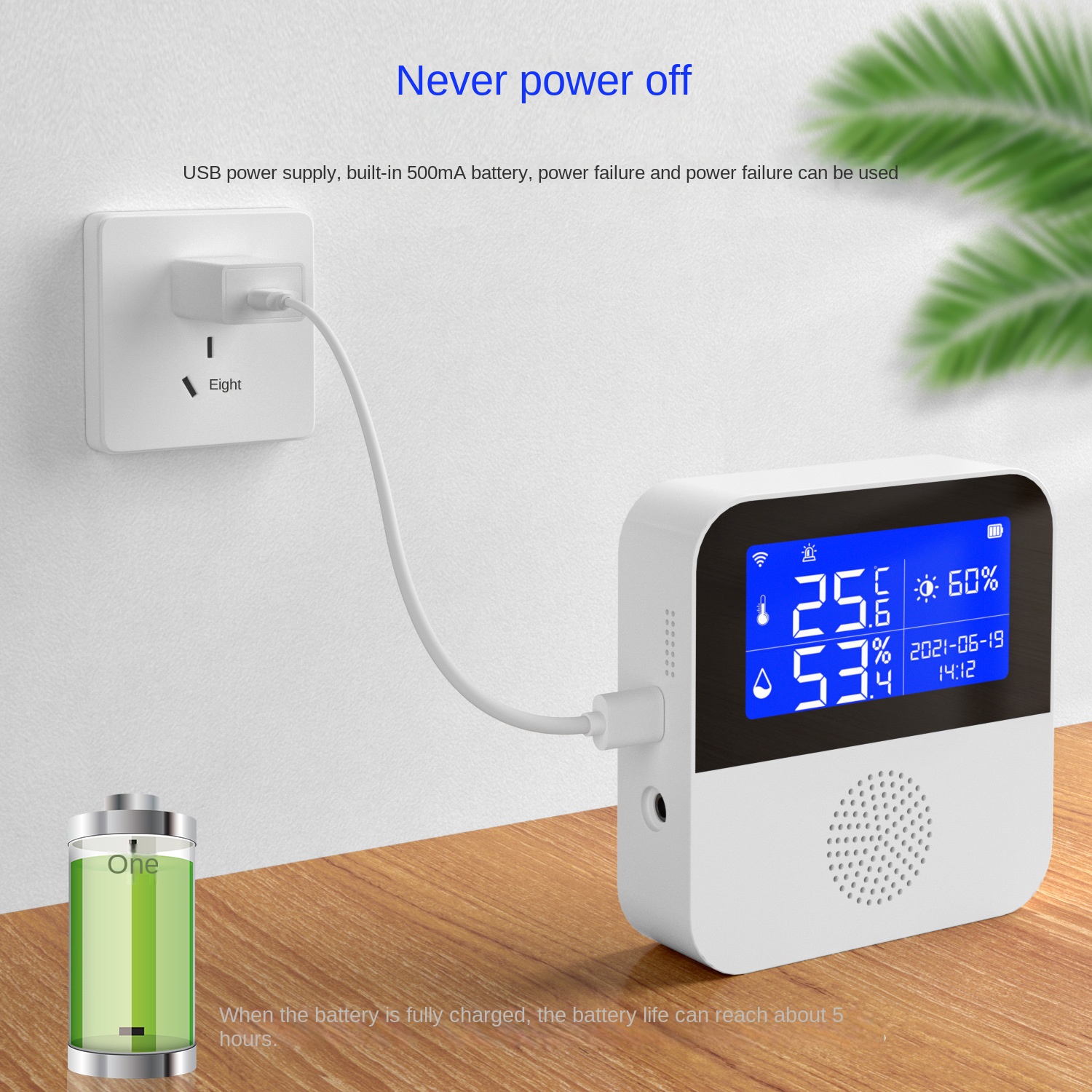 Tuya WiFi Temperature Humidity Sensor With LCD Display Smart Life Remote Monitor Indoor Thermometer Hygrometer Via Google Alexa