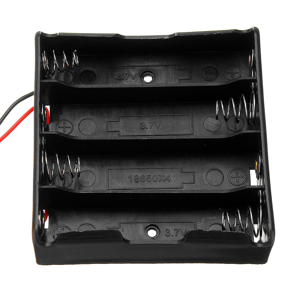 3pcs Plastic Battery Storage Case Box Battery Holder For 4 x 18650 Battery 13