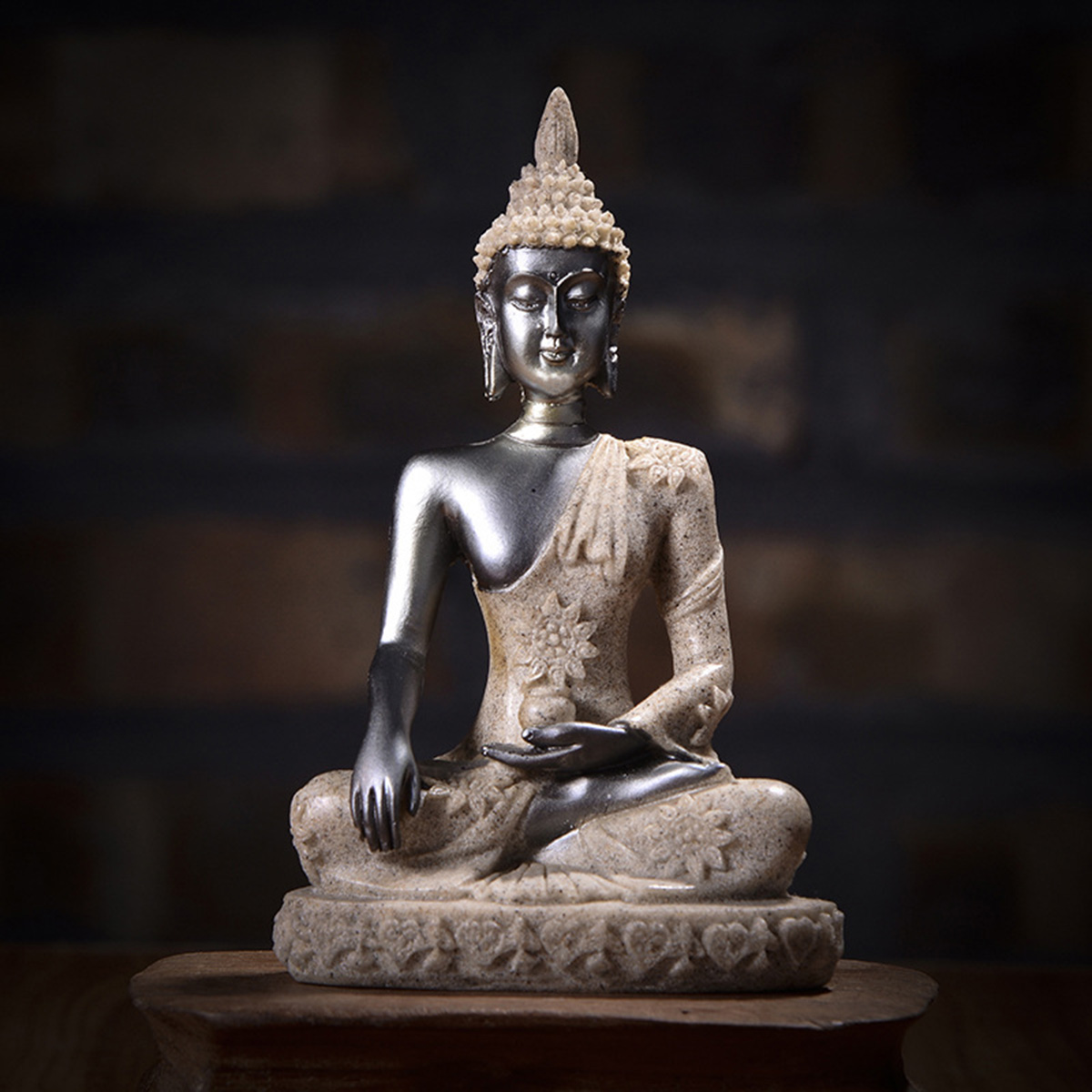 Bức Tượng Phật Ngồi Nhỏ Trang Trí Nhà Cửa