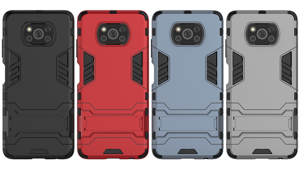 Bakeey for POCO X3 PRO/ POCO X3 NFC Case Armor Shockproof with Stand Holder PC Protective Case Back Cover
