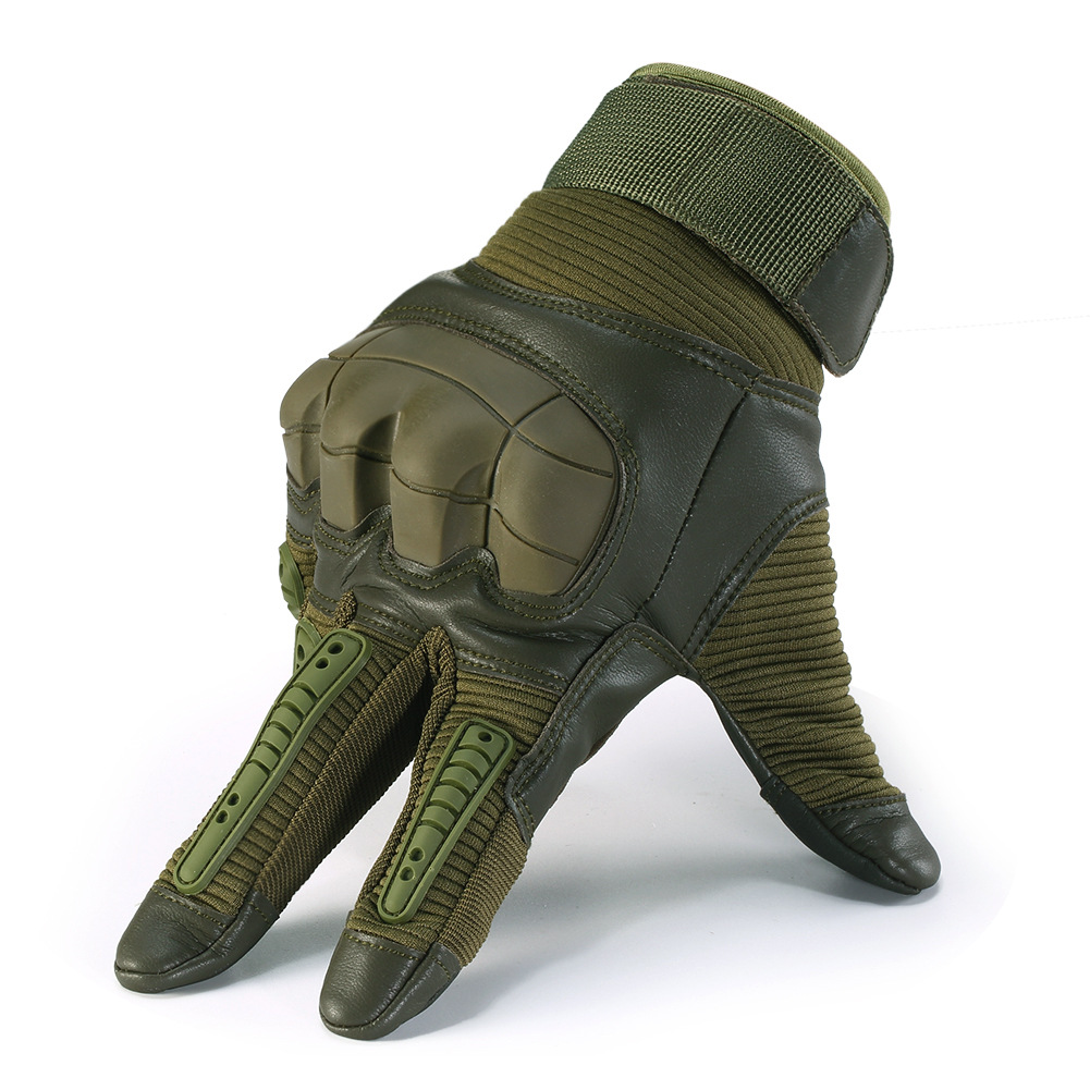 Touch Screen Military Tactical Airsoft Full Finger Gloves Hard Knuckle Outdoor 3 Colors