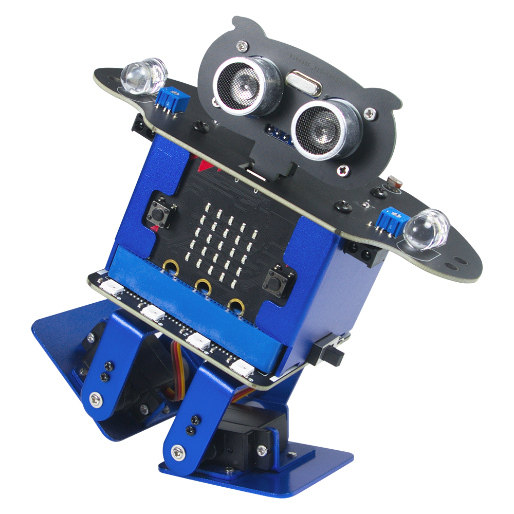 Xiao R HappyBot Microbit Smart Programmable Obstacle Avoidance APP/Stick Control RC Dancing Robot - Photo: 10