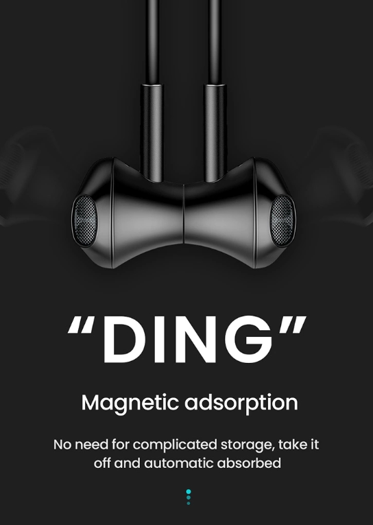 Picun X3 fone de ouvido bluetooth sem fio V5.0 IPX6 à prova d'água fone de ouvido esportivo à prova de suor magnético Design Fones de ouvido estéreo com faixa de pescoço