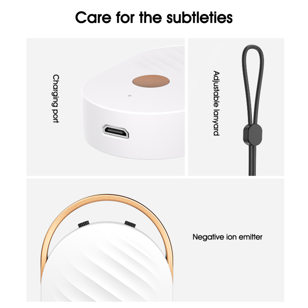Portable Air Purifier Air Freshener Wearable USB Mini Portable Negative Ion Air Purifier Necklace