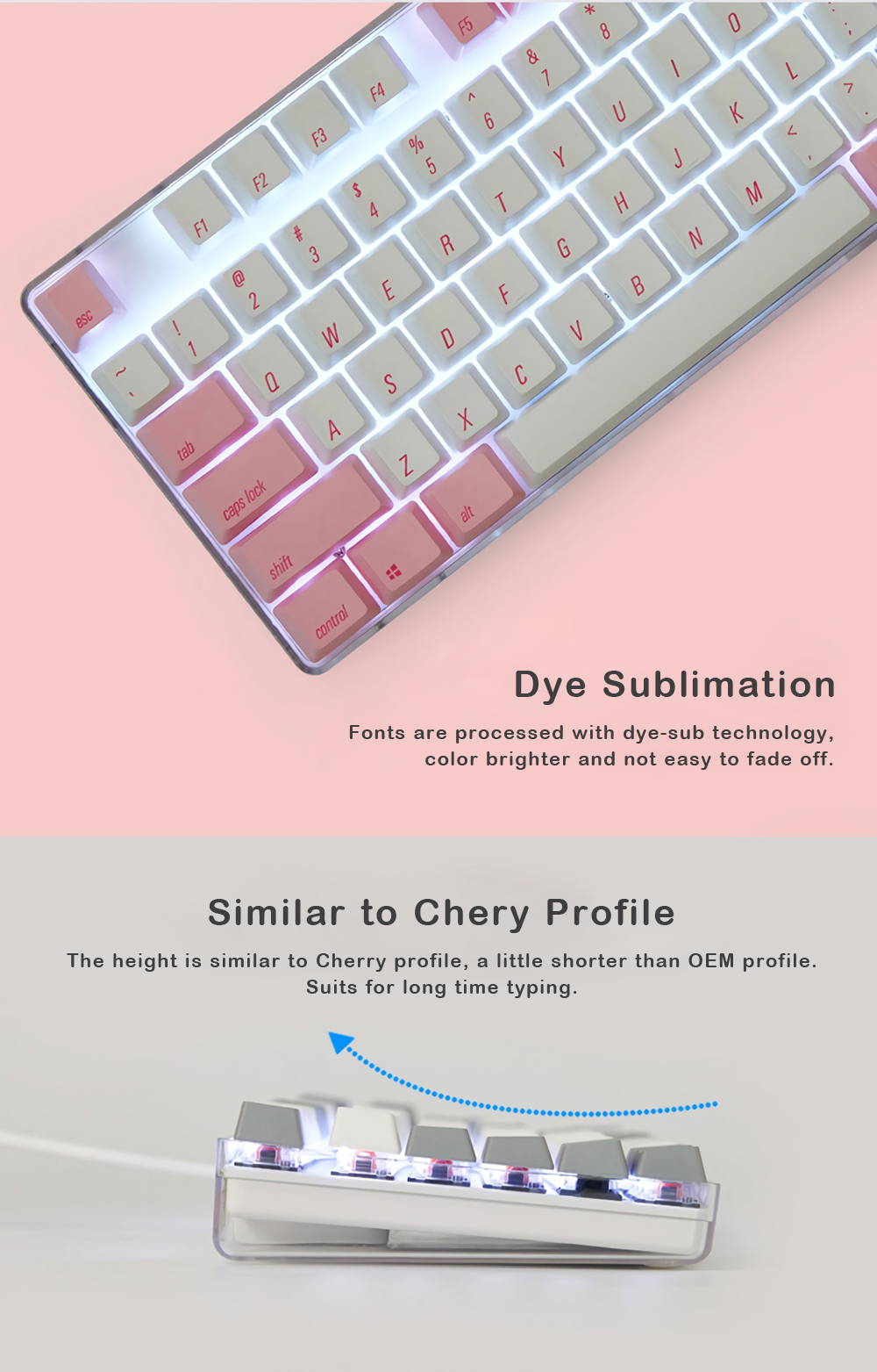 Magicforce 108 Key UV-Light Color Dye-sub PBT Keycaps Keycap Set for Mechanical Keyboard 31