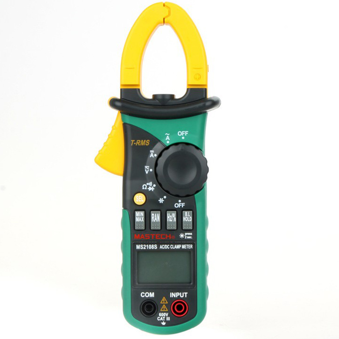 

MASTECH MS2108S True RMS Digital Clamp Meter Multimeter AC DC Current Capacitance Frequency Inrush Current Tester