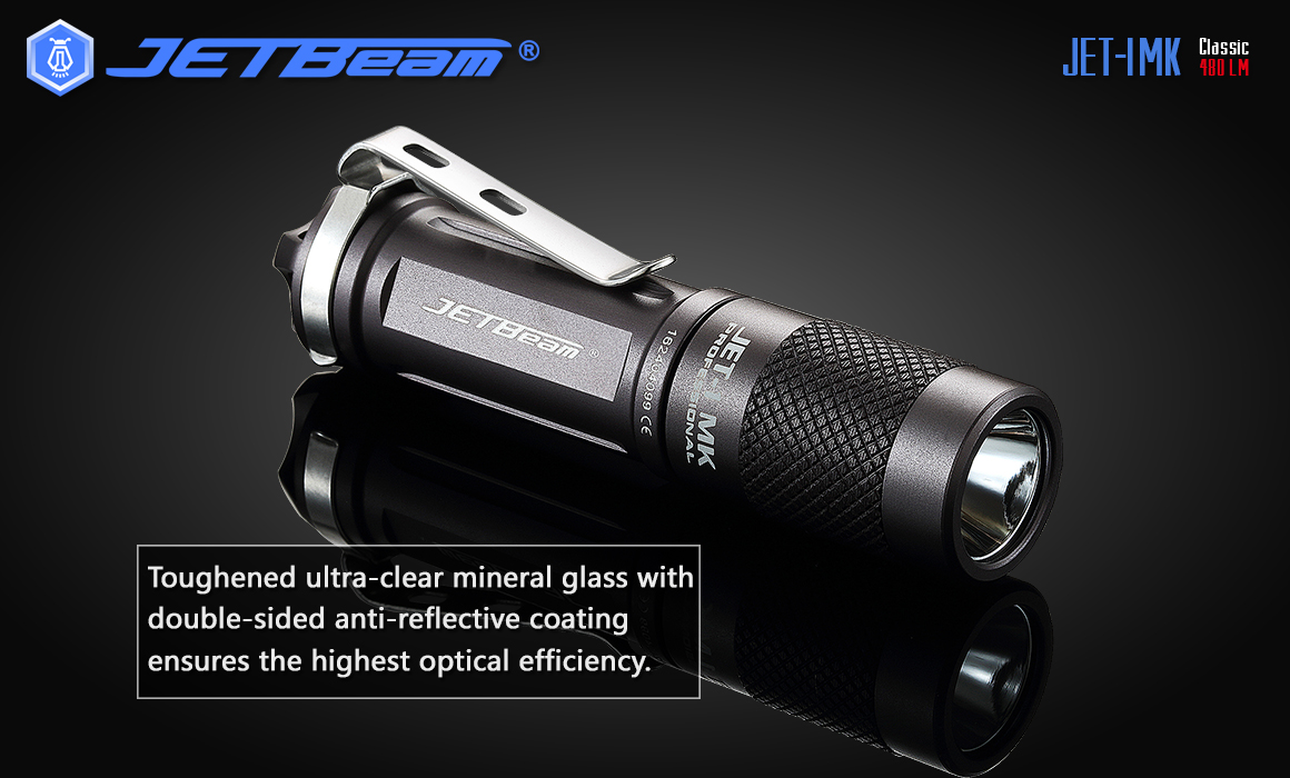 JETBeam JET-I MK XP-G2 480LM AA 14500 EDC LED Flashlight Mini Torch Emergency Light EDC Surival Tools