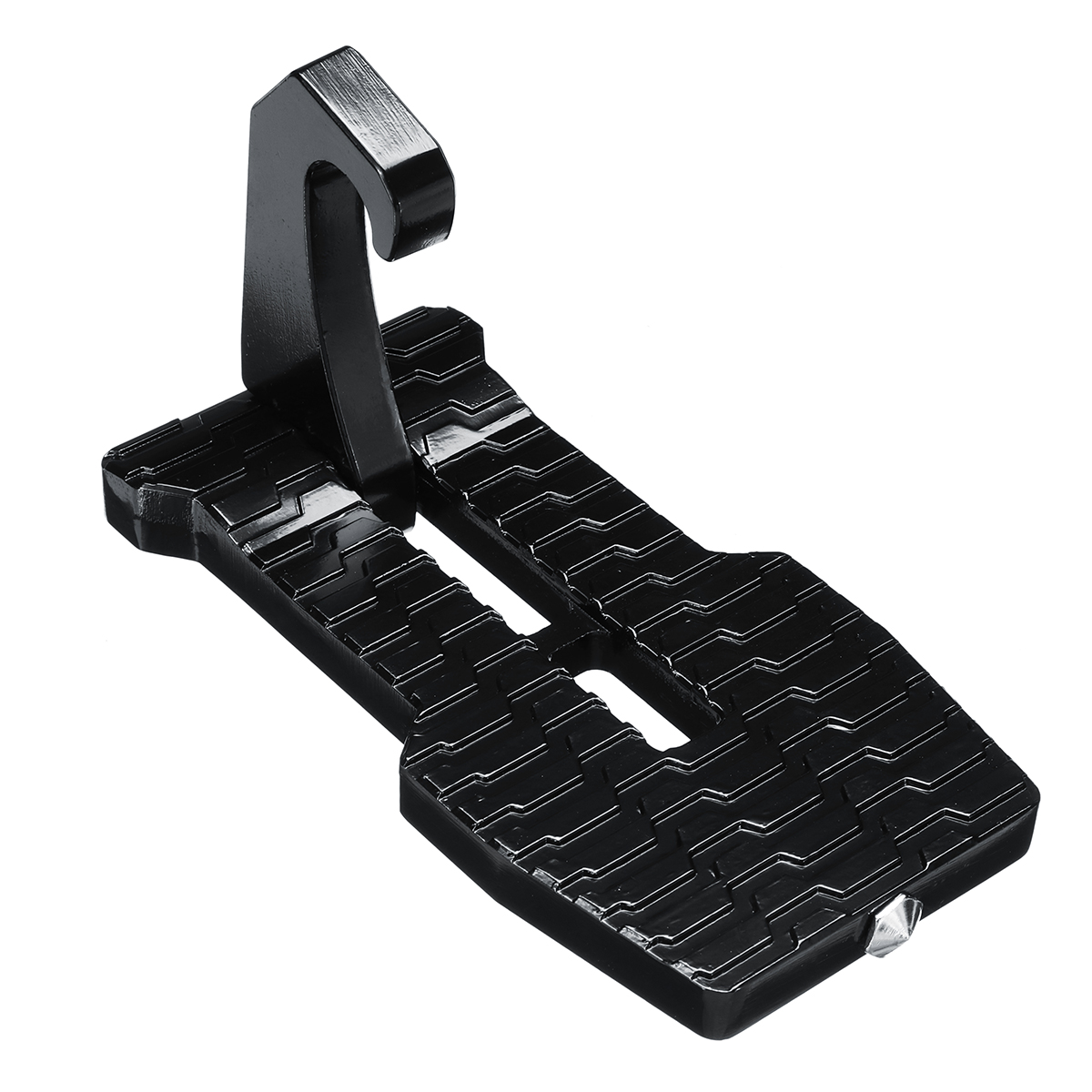 

Portable Car Doorstep Rooftop Folding Ladder Foot Pedal Hook with Safety Hammer Universal
