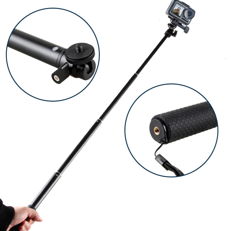 OSMO Action Camera Accessories Mini Metal Tripod 93cm Extension Rod Expansion Bar 1/4 Inch Mounting Screw For DJI GoPro Xiaomi Sport Outdoor Camera - Photo: 4