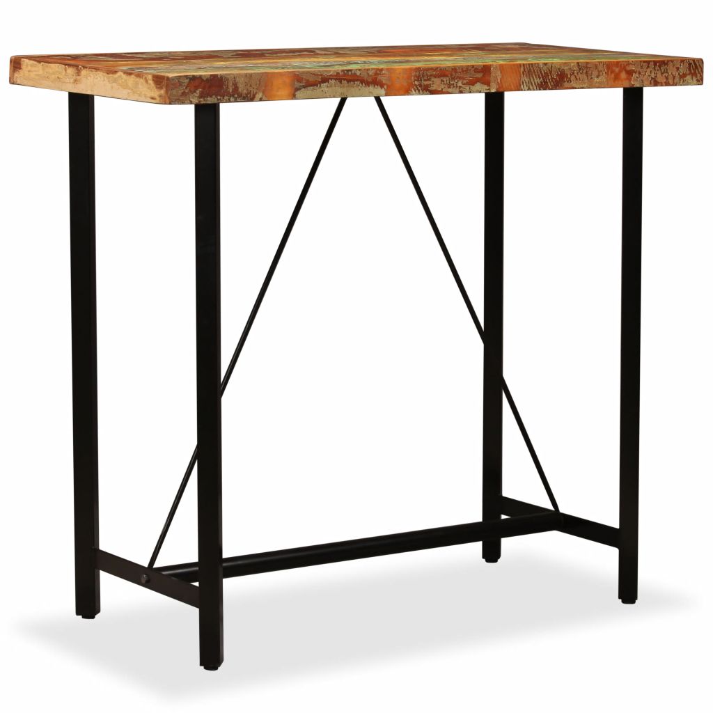 Bar Table Solid Reclaimed Wood 47.2