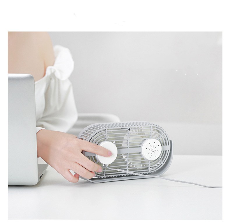 Dual Fan Desktop Fan with Aromatherapy and 2000mAh Battery Stay Cool and Relaxed