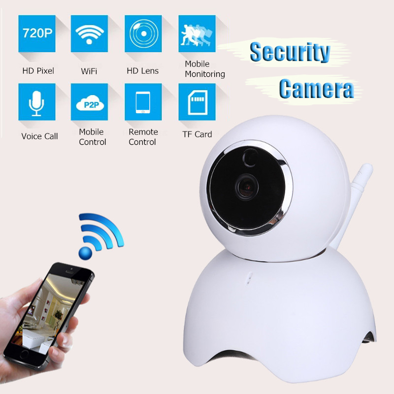 WiFi Network Security CCTV IP Camera HD 720P Night Vision Pan&Tilt Webcam Home Security Camera 104