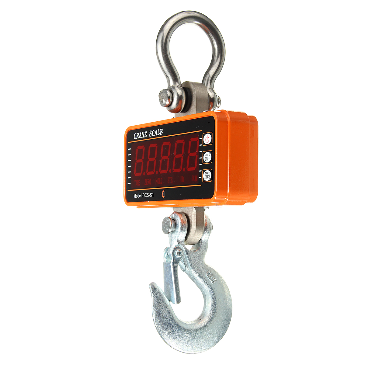 HUKOER Crane Scale 1000kg/2000lb Hanging Scale Digital Industrial Heavy Duty Crane Scale Smart High Accuracy Electronic Crane Scale RED