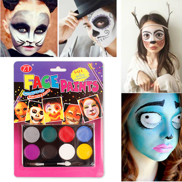 8 Colors Body Painting Pigment Halloween Makeup Paste Face Paint Cream Suit Children