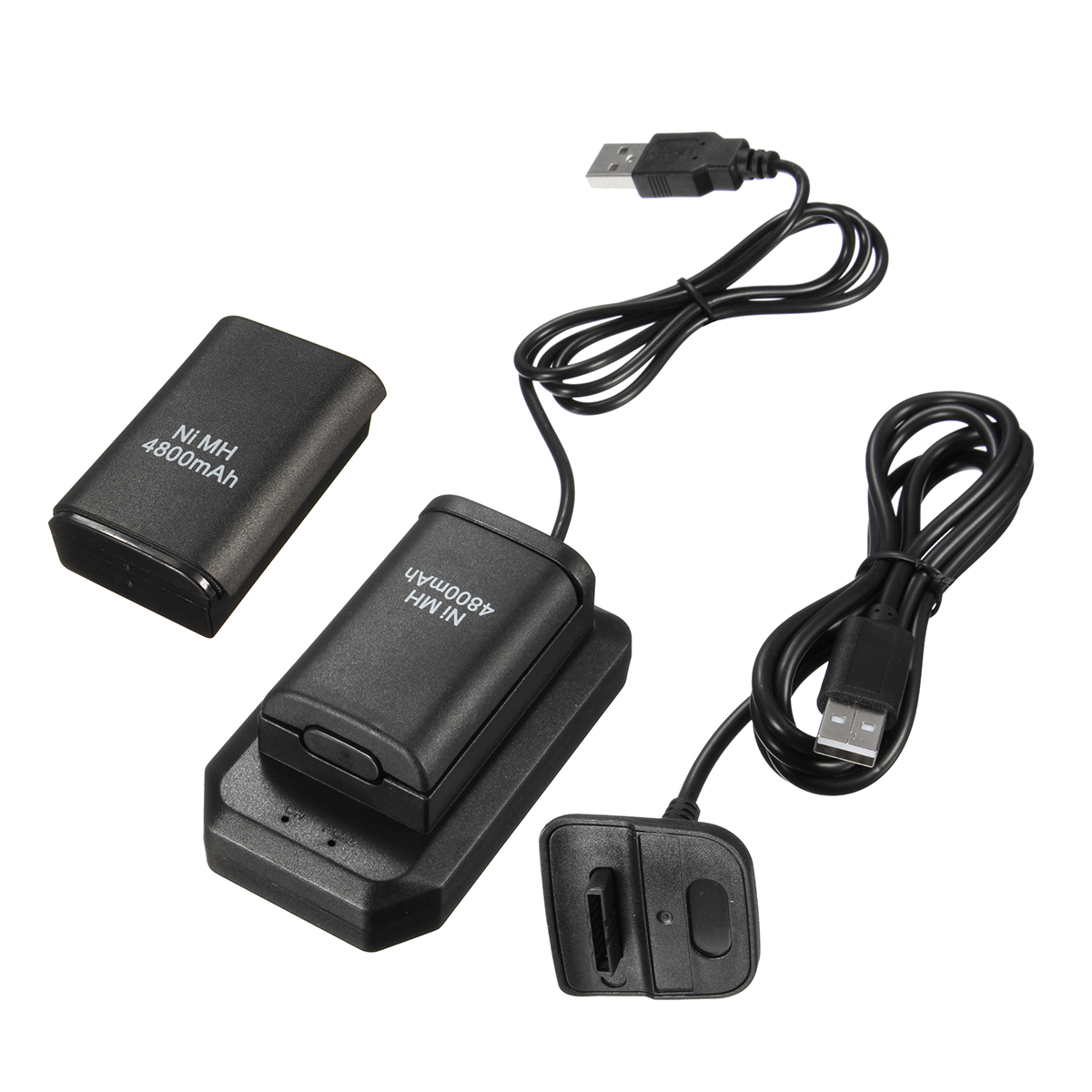 4800mAh Rechargeable Battery Pack Charging Kit For Xbox 360 Battery Wireless Controller