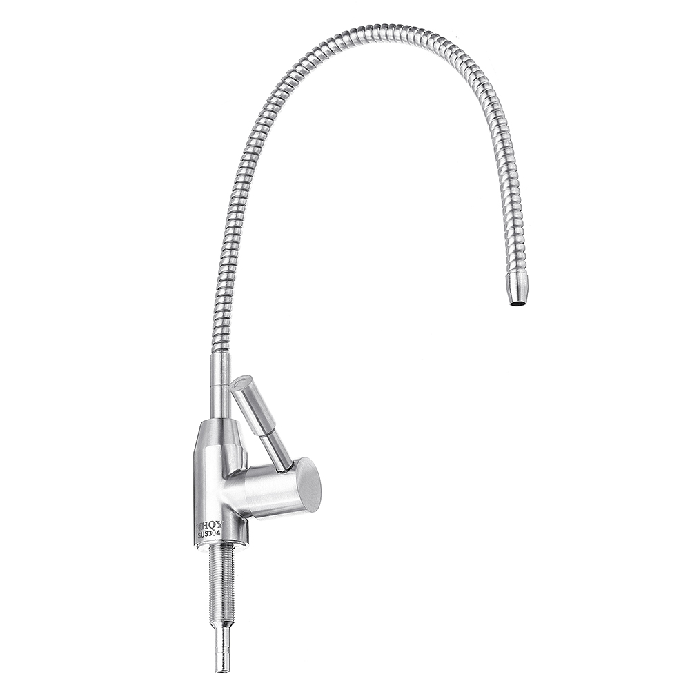 Stainless Steel Reverse Osmosis Faucet 360 Degree Swivel Spout Drinking Water Filter Faucet Single Handle Cold Water Tap