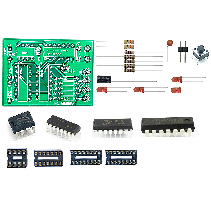 5V Four-way Lantern Controller Motherboard Components Electronic Kit
