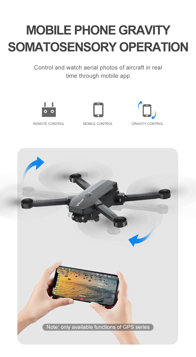1906 5G WIFI FPV GPS With 4K HD ESC Dual Camera Optical Flow Visual Positioning Foldable RC Drone Quadopter RTF - Photo: 16