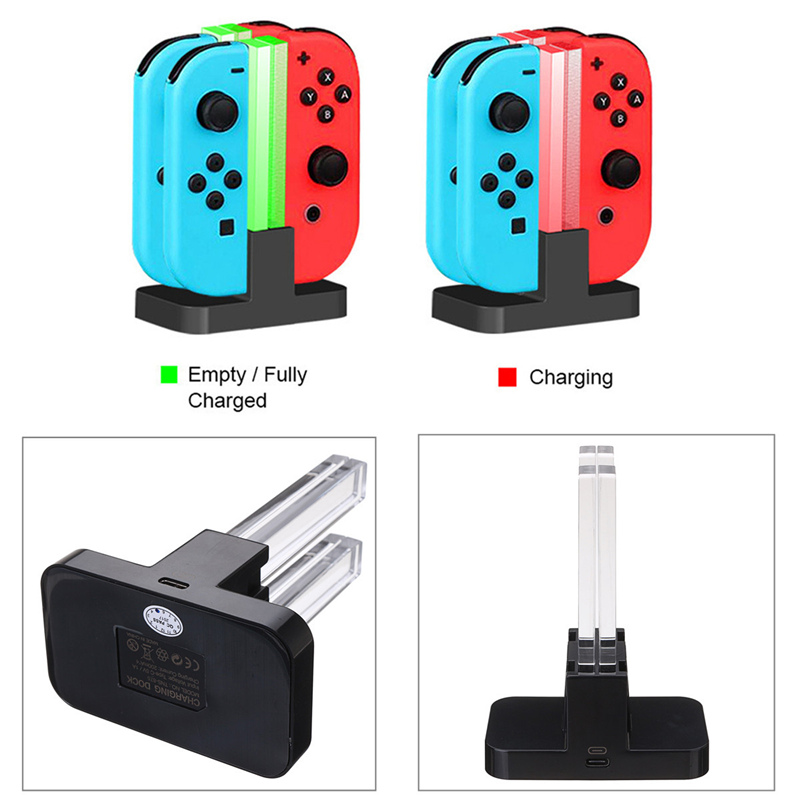 DOBE Charging Dock Type-C 5V Charging Station Stand for Nintendo Switch Joy-Con Gamepad Game Controller 8