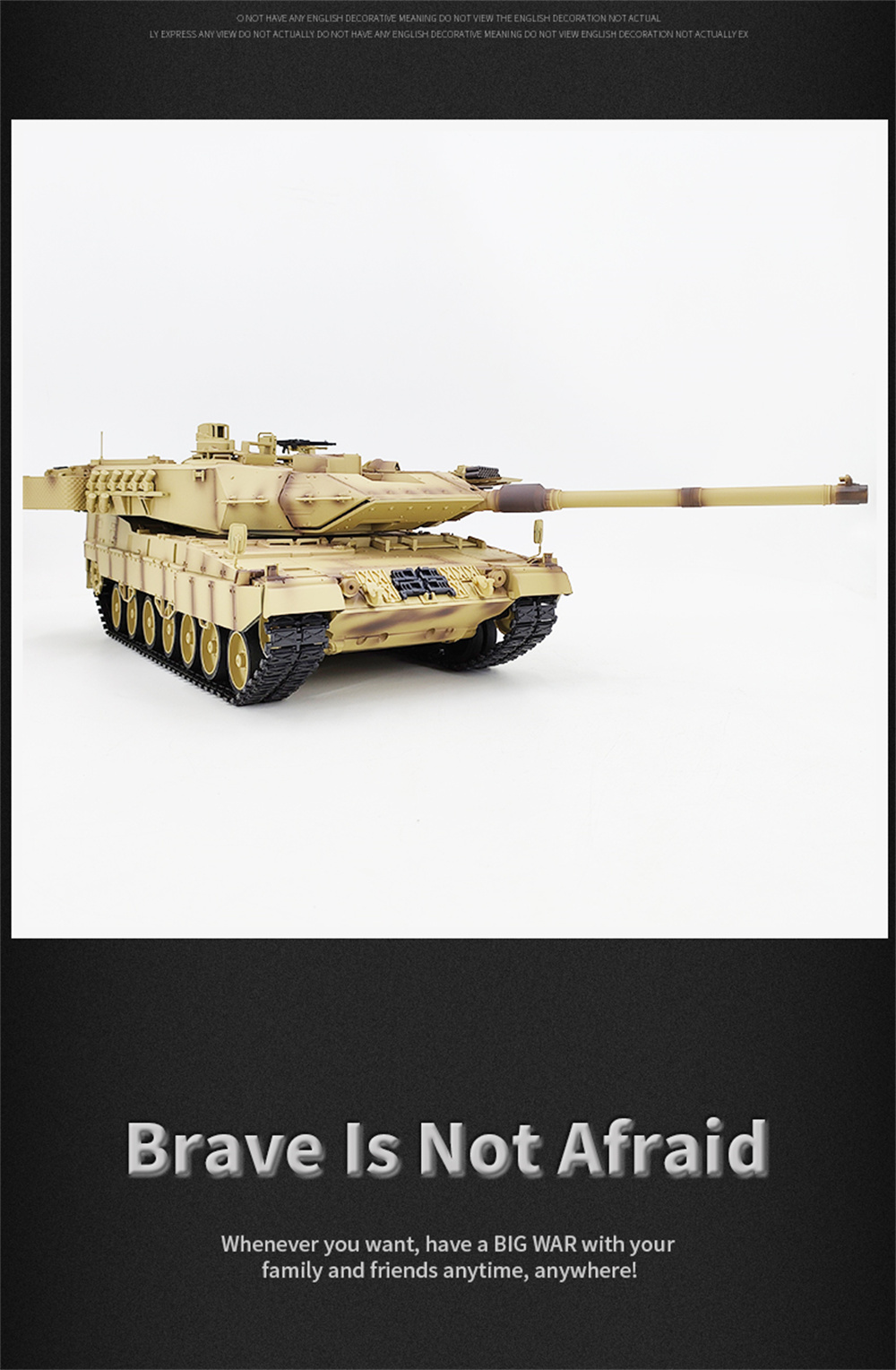 COOLBANK Model Leopard 2A7 1/16 2.4G RC Main Battle Tank Smoke Sound Recoil Shooting LED Light Simulated Vehicles Models RTR Toys