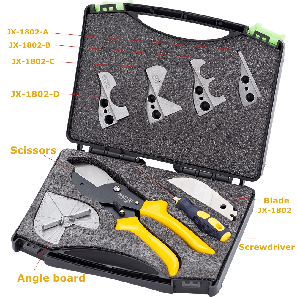 Paron® JX-C8025 45°-135° Adjustable Universal Angle Cutter Mitre Shear with Blades Screwdriver Tools 31