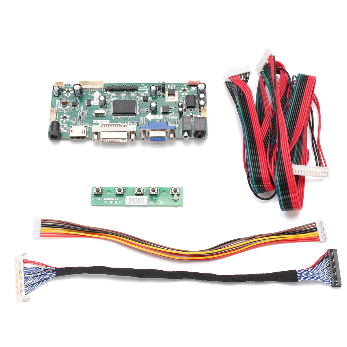 

DIY LCD Controller Converter Board Screen Kit For LM240WU2-SLA1 Input Interface HDMI + DVI + VGA Pixel 1920*1200