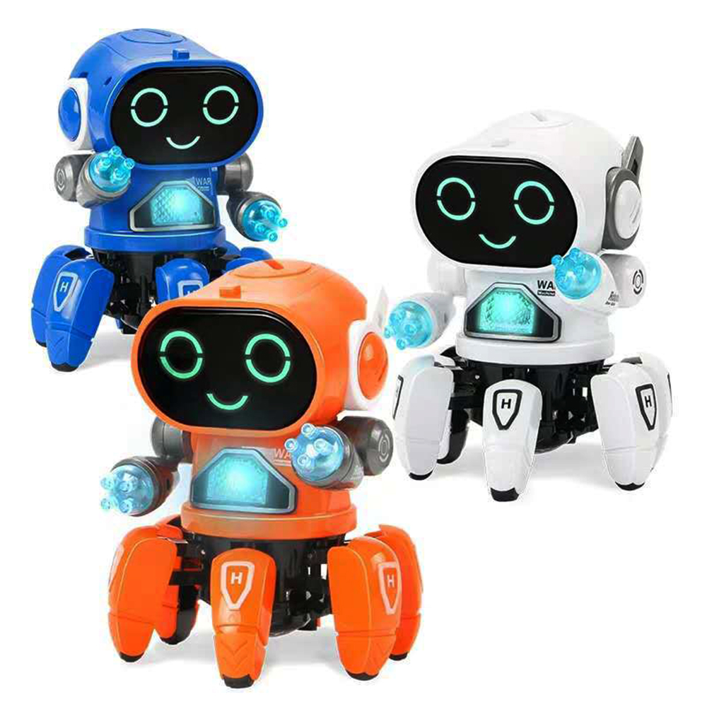 DIY 6-Legged Smart RC Robot Toy Sing Dance Robot Toy With Colorful Light - Photo: 4